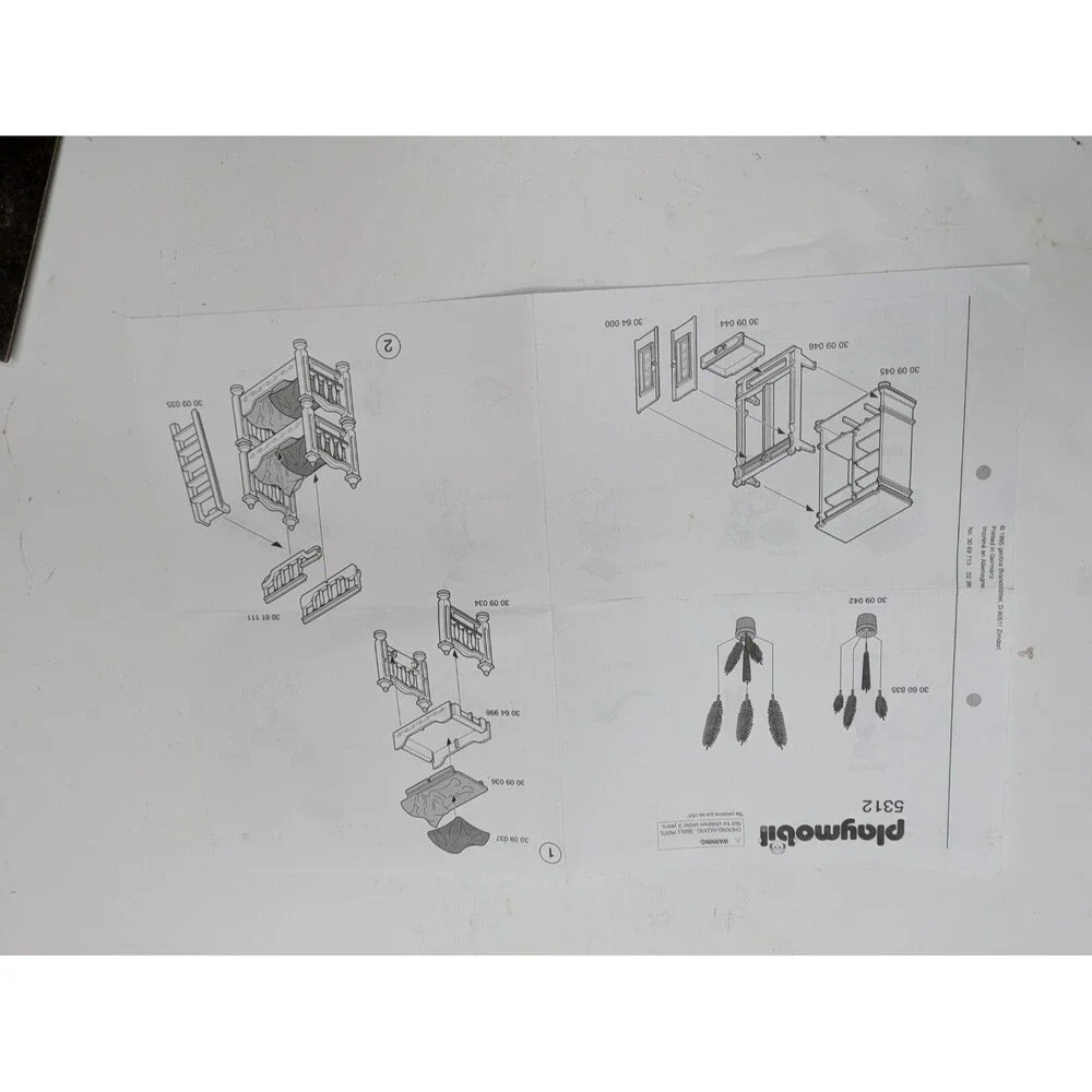Playmobil Booklets Pamphlets Instructions Lot 3120 3938 3940 3909 3965 3080